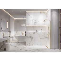 Meissen Keramik Kontra brodzik prostokątny z maskownicą 100x90 cm biały S207-032