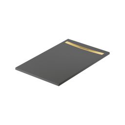 Meissen Keramik Kontra brodzik prostokątny z maskownicą 140x90 cm grafitowy S207-034