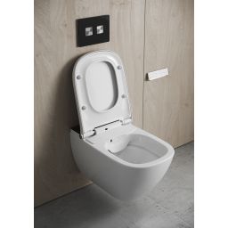 Meissen Keramik Dekora Square przycisk spłukujący szkło czarne/stal K97-442