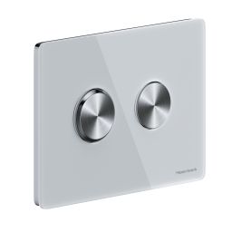 Meissen Keramik Dekora Circle przycisk spłukujący szkło białe/stal K97-443