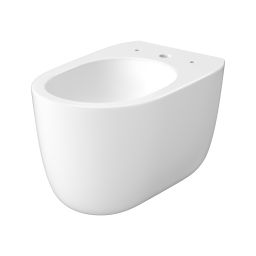 Meissen Keramik Kontra miska WC wisząca bez kołnierza ze spłukiwaniem wirowym biały połysk K689-002