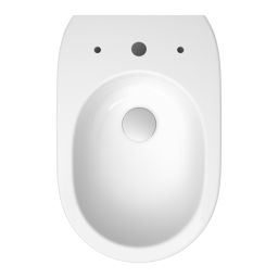 Meissen Keramik Kontra miska WC wisząca bez kołnierza ze spłukiwaniem wirowym biały połysk K689-002