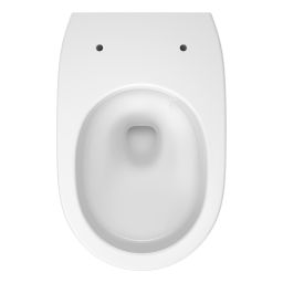 Meissen Keramik Kontra miska WC wisząca bez kołnierza ze spłukiwaniem wirowym biały połysk K689-002