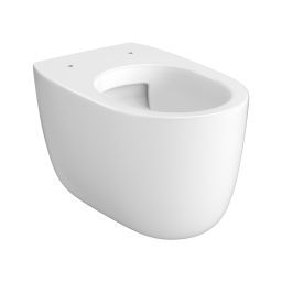 Meissen Keramik Kontra miska WC wisząca bez kołnierza ze spłukiwaniem wirowym biały połysk K689-002