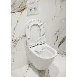 Meissen Keramik Genera toaleta myjąca wisząca bez kołnierza biała S701-510