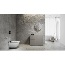 Meissen Keramik Genera Ultimate Oval toaleta myjąca wisząca biała/czarna S701-514