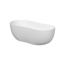 Meissen Keramik Kontra wanna wolnostojąca 180x45 cm owalna biała S301-359
