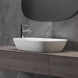 Meissen Keramik Kontra umywalka 60x40 cm nablatowa asymetryczna biała K682-002