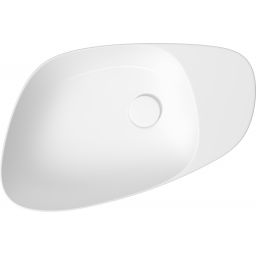 Meissen Keramik Kontra umywalka 60x40 cm nablatowa asymetryczna biała K682-001