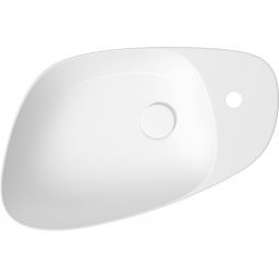 Meissen Keramik Kontra umywalka 60x40 cm nablatowa asymetryczna biała K682-002