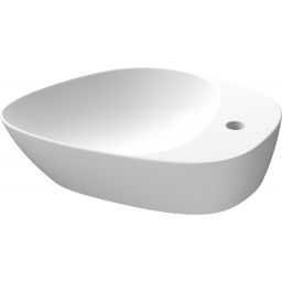 Meissen Keramik Kontra umywalka 48x40 cm nablatowa asymetryczna biała K682-006