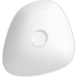 Meissen Keramik Kontra umywalka 39x37 cm nablatowa asymetryczna biała K682-007