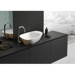 Meissen Keramik Kontra umywalka 60x40 cm nablatowa asymetryczna biały mat K682-008