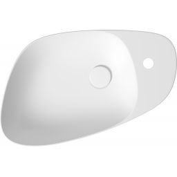 Meissen Keramik Kontra umywalka 60x40 cm nablatowa asymetryczna biały mat K682-009