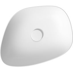 Meissen Keramik Kontra umywalka 48x40 cm nablatowa asymetryczna biały mat K682-011