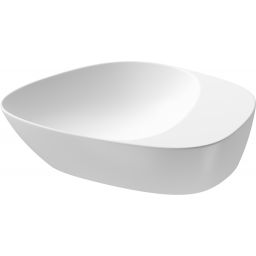 Meissen Keramik Kontra umywalka 48x40 cm nablatowa asymetryczna biały mat K682-012