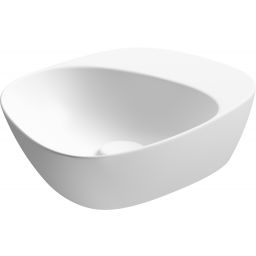 Meissen Keramik Kontra umywalka 48x40 cm nablatowa asymetryczna biały mat K682-012