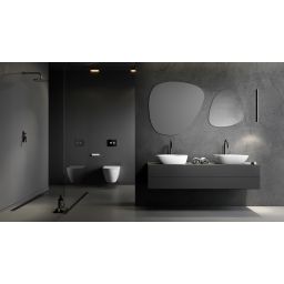 Meissen Keramik Kontra umywalka 48x40 cm nablatowa asymetryczna biały mat K682-012