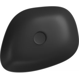 Meissen Keramik Kontra umywalka 48x40 cm nablatowa asymetryczna antracyt mat K682-018