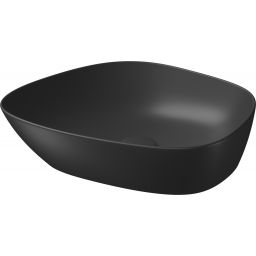 Meissen Keramik Kontra umywalka 48x40 cm nablatowa asymetryczna antracyt mat K682-018