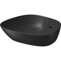 Meissen Keramik Kontra umywalka 48x40 cm nablatowa asymetryczna antracyt mat K682-020