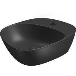 Meissen Keramik Kontra umywalka 48x40 cm nablatowa asymetryczna antracyt mat K682-020