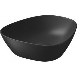 Meissen Keramik Kontra umywalka 39x37 cm nablatowa asymetryczna antracyt mat K682-021