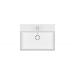 Meissen Keramik Kontra umywalka 60,5x45,5 cm prostokątna biała K682-043