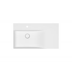 Meissen Keramik Kontra umywalka 80,5x45,5 cm prostokątna biała K682-044