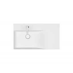 Meissen Keramik Kontra umywalka 80,5x45,5 cm prostokątna biała K682-044