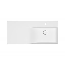 Meissen Keramik Kontra umywalka 100,5x45,5 cm prostokątna biała K682-047