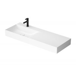 Meissen Keramik Kontra umywalka 120,5x45,5 cm prostokątna biała K682-048