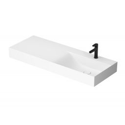 Meissen Keramik Kontra umywalka 120,5x45,5 cm prostokątna biała K682-049