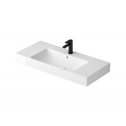 Meissen Keramik Werta umywalka 100,5x45,5 cm prostokątna ścienna-meblowa biała K691-012