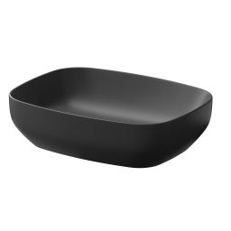 Meissen Keramik Farva umywalka 50x38,5 cm prostokątna nablatowa antracyt K712-015