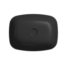 Meissen Keramik Farva umywalka 50x38,5 cm prostokątna nablatowa antracyt K712-015