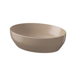 Meissen Keramik Farva umywalka 50x38,5 cm owalna nablatowa cappuccino K712-021