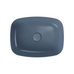 Meissen Keramik Farva umywalka 50x38,5 cm prostokątna nablatowa niebieska K712-028