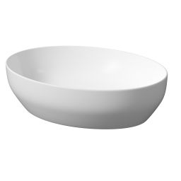 Meissen Keramik Farva umywalka 50x38,5 cm owalna nablatowa biała K712-031