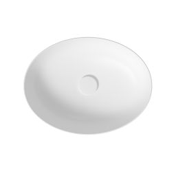 Meissen Keramik Farva umywalka 50x38,5 cm owalna nablatowa biała K712-031