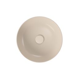 Meissen Keramik Farva umywalka 40x40 cm okrągła nablatowa beżowa K712-040