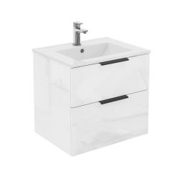 Mebelmark Bologna szafka 60 cm podumywalkowa wisząca biały połysk BOL.PUW.60.2.0.0.1