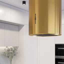 Maan Elba okap kuchenny 39 cm wyspowy złoty OELB39J4KS.S3CZ.IN.SA2.ZL3_EO