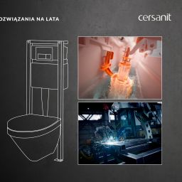 Mito Desse zestaw stelaż z miską, deską i przyciskiem czarny mat ze spłukiwaniem wirowym S4005-004