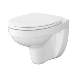 Mito Cersania miska WC z deską wolnoopadającą wisząca bez kołnierza biały połysk S701-554