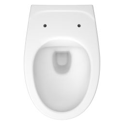 Mito Cersania miska WC z deską wolnoopadającą wisząca bez kołnierza biały połysk S701-554