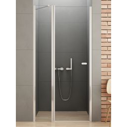 New Trendy New Soleo drzwi prysznicowe 90 cm uchylne chrom połysk/szkło przezroczyste D-0155A