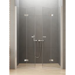 New Trendy New Soleo drzwi prysznicowe 230 cm składane chrom połysk/szkło przezroczyste D-0262A