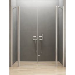 New Trendy New Soleo drzwi prysznicowe 140 cm uchylne chrom połysk/szkło przezroczyste D-0265A