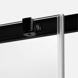 New Trendy Prime Black drzwi prysznicowe 140 cm rozsuwane lewe czarny mat/szkło przezroczyste D-0324A